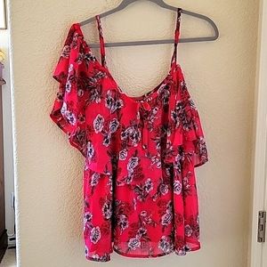 Torrid Floral Off-Shoulder Flowy Top